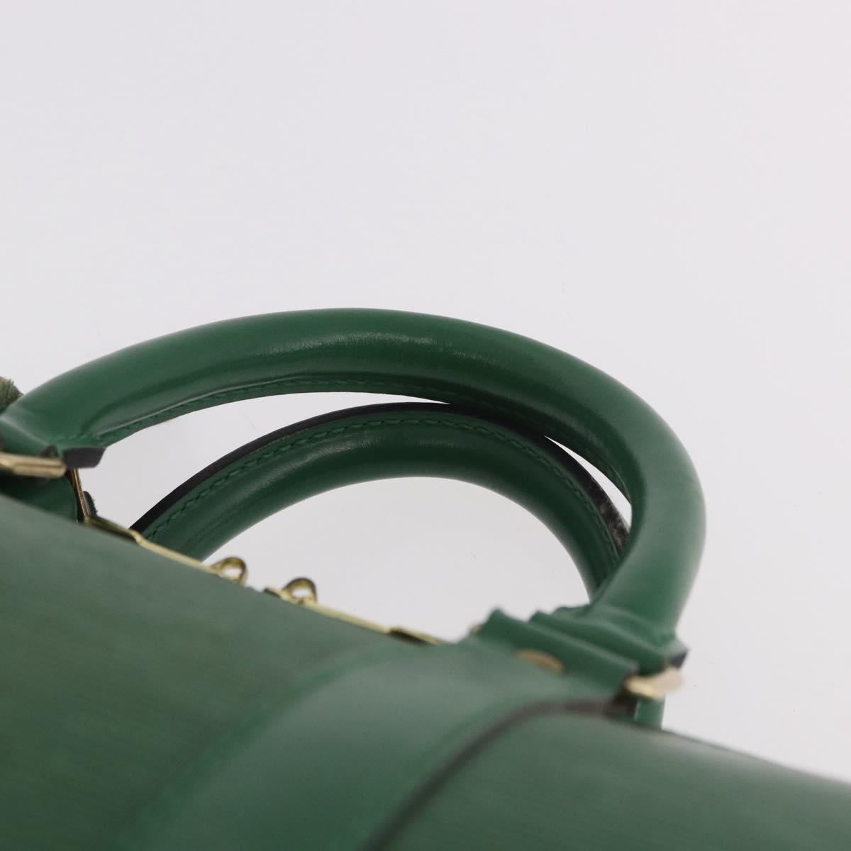 LOUIS VUITTON Epi Keepall 45 Boston Bag Green M42974 LV Auth 182828