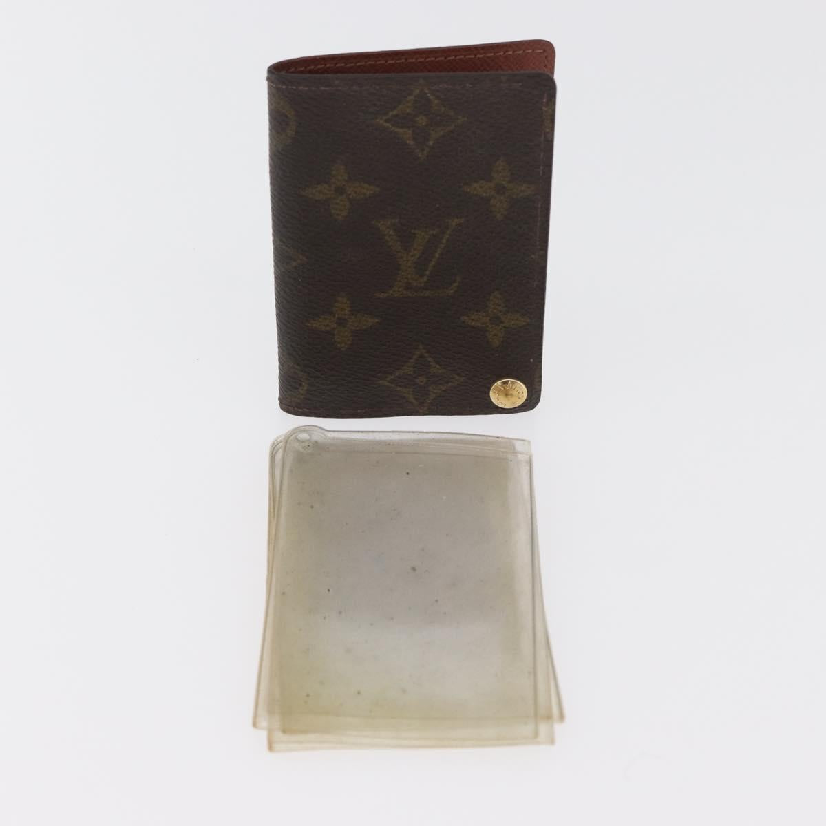 LOUIS VUITTON Monogram Porto Cartes Crdit Pression Card Case M60937 Auth 182835