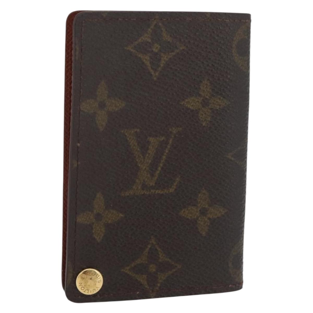 LOUIS VUITTON Monogram Porto Cartes Crdit Pression Card Case M60937 Auth 182835
