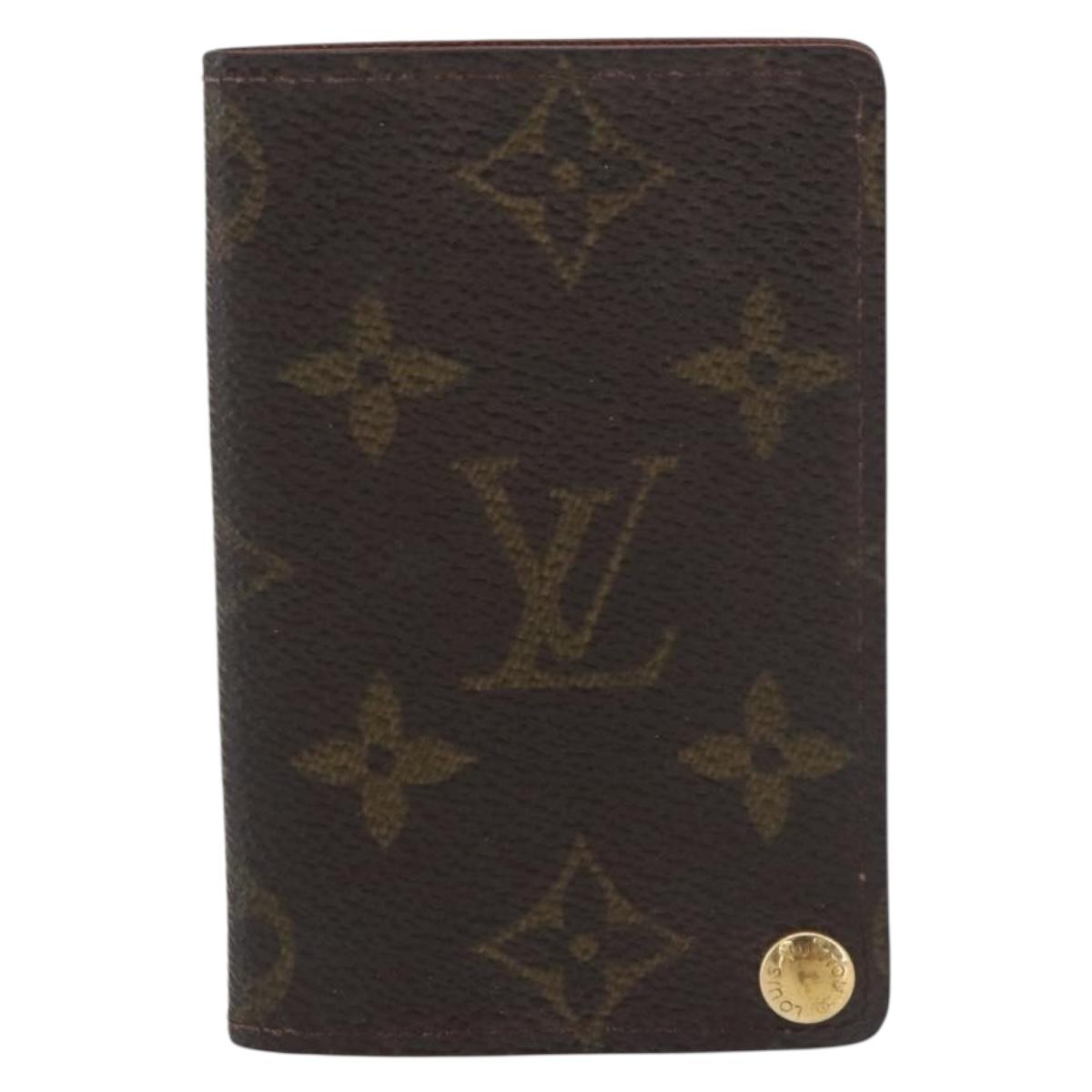 LOUIS VUITTON Monogram Porto Cartes Crdit Pression Card Case M60937 Auth 182835