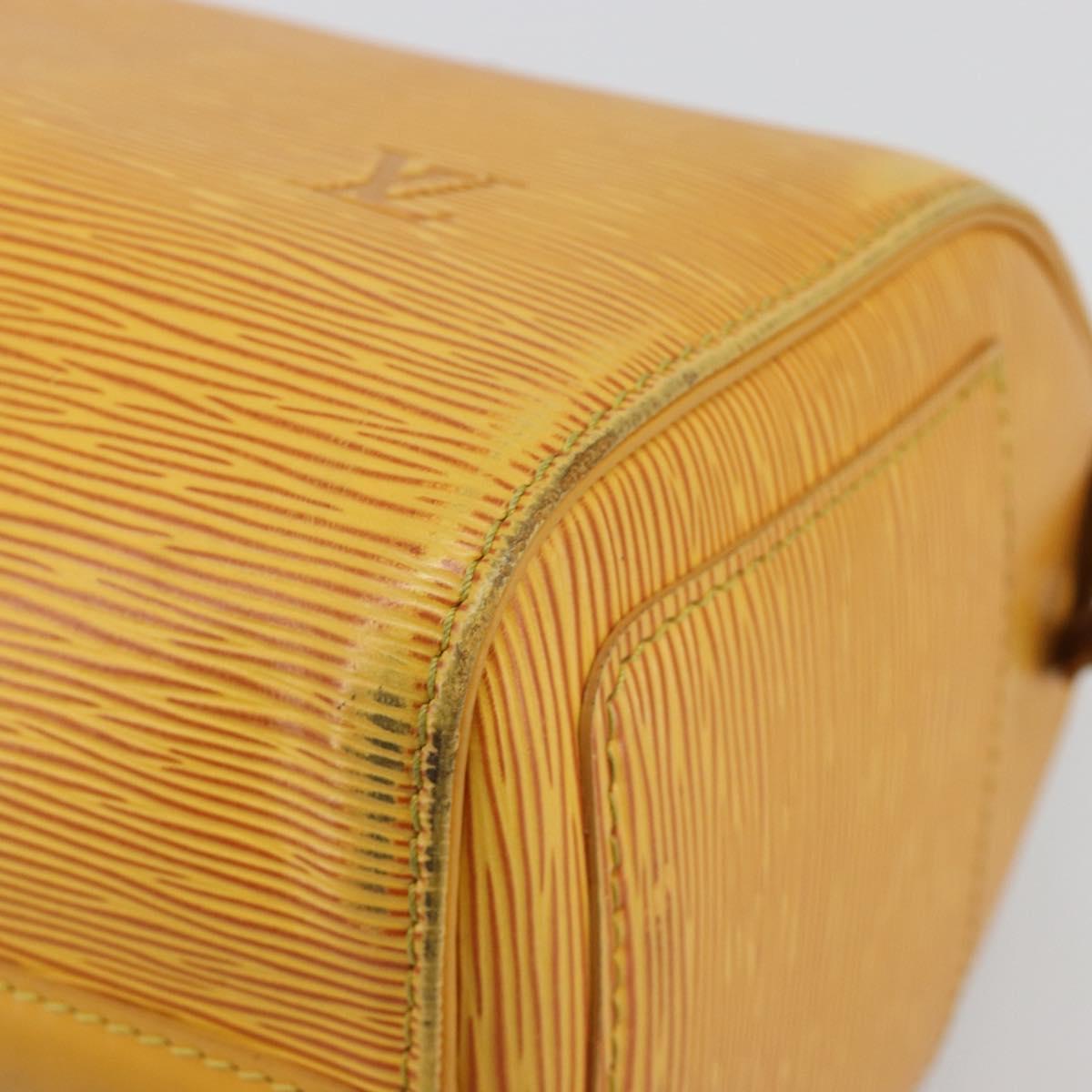 LOUIS VUITTON Epi Speedy 25 Hand Bag Tassili Yellow M43019 LV Auth 182845