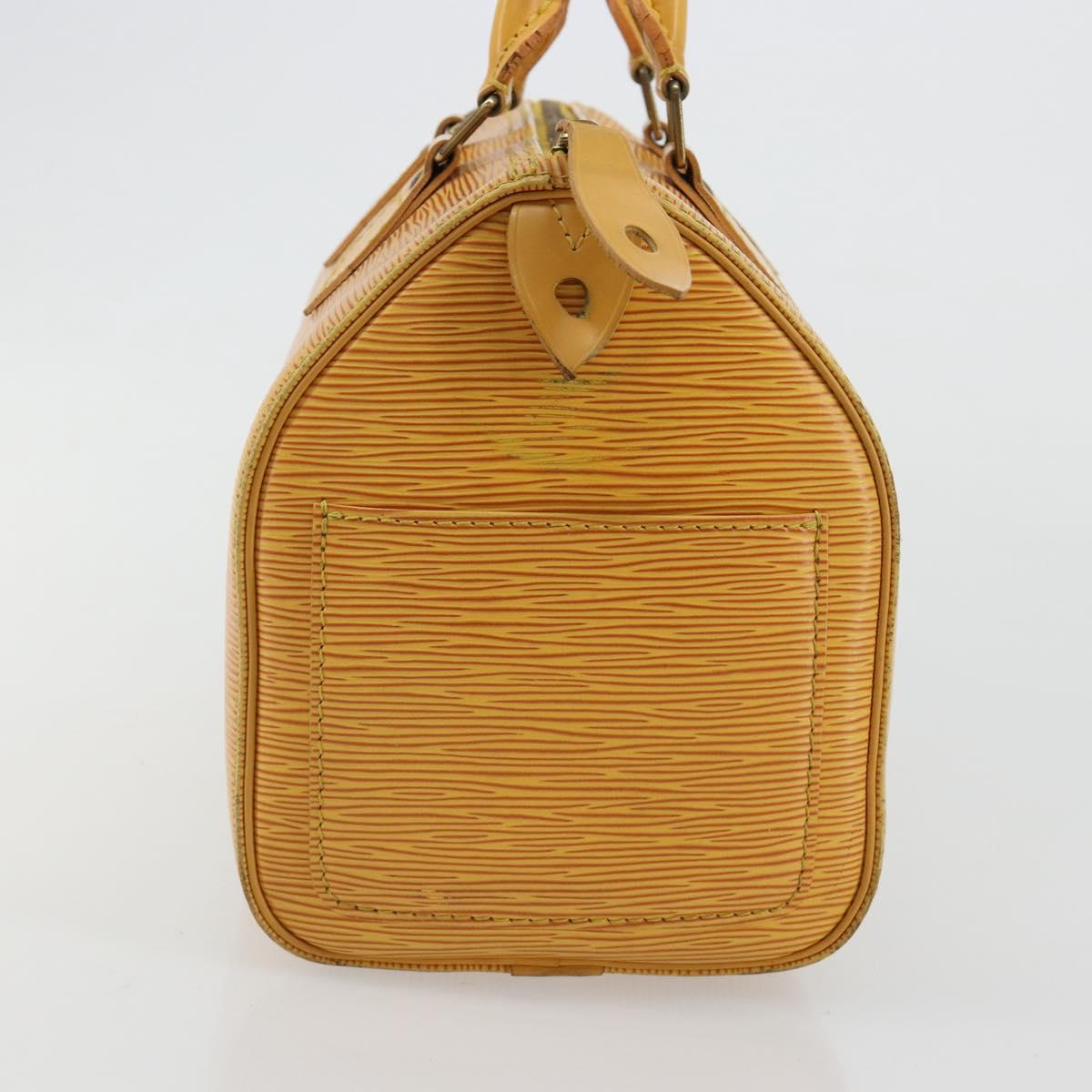LOUIS VUITTON Epi Speedy 25 Hand Bag Tassili Yellow M43019 LV Auth 182845