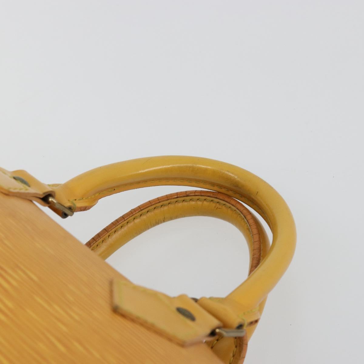 LOUIS VUITTON Epi Speedy 25 Hand Bag Tassili Yellow M43019 LV Auth 182845