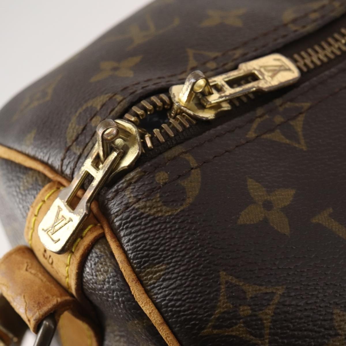 LOUIS VUITTON Monogram Keepall Bandouliere 50 Boston Bag M41416 LV Auth 182846