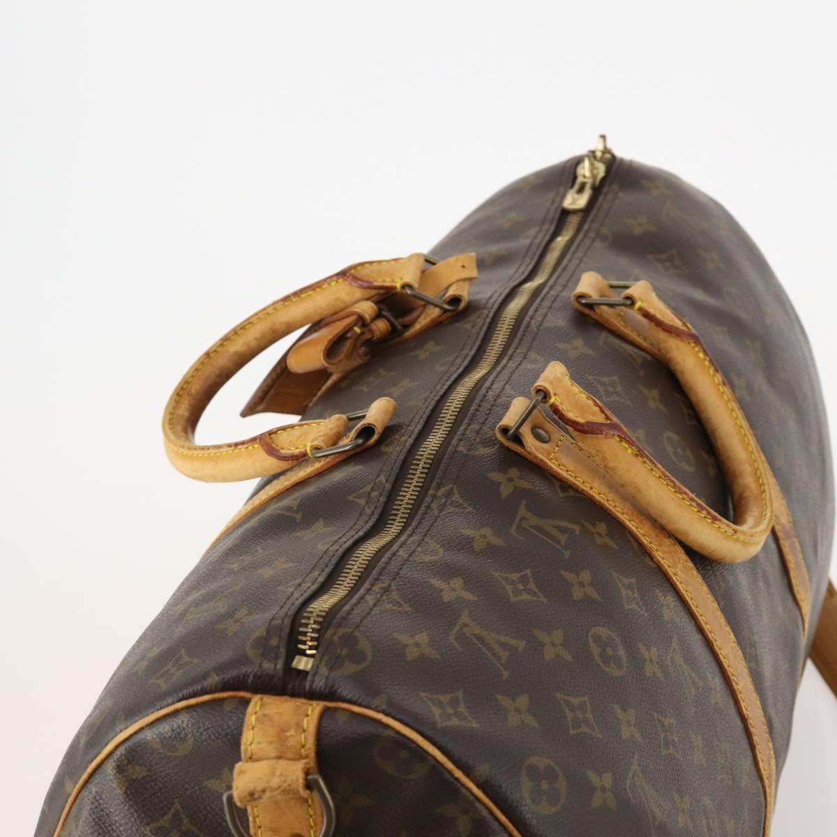 LOUIS VUITTON Monogram Keepall Bandouliere 50 Boston Bag M41416 LV Auth 182846