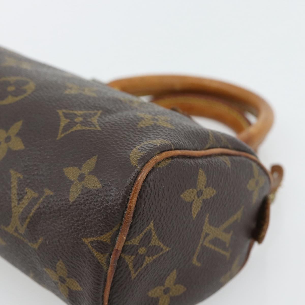 LOUIS VUITTON Monogram Mini Speedy Hand Bag M41534 LV Auth 182849
