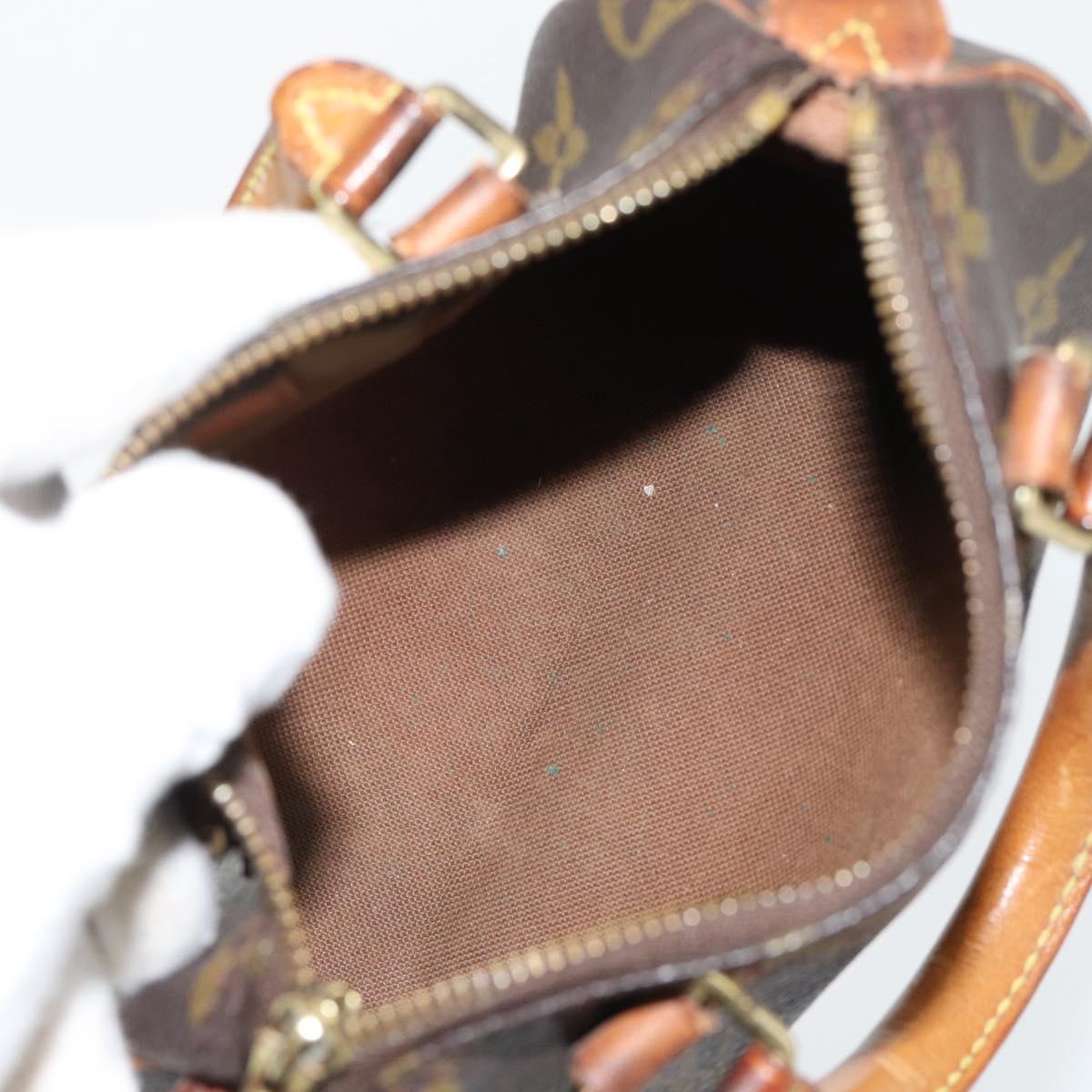 LOUIS VUITTON Monogram Mini Speedy Hand Bag M41534 LV Auth 182849