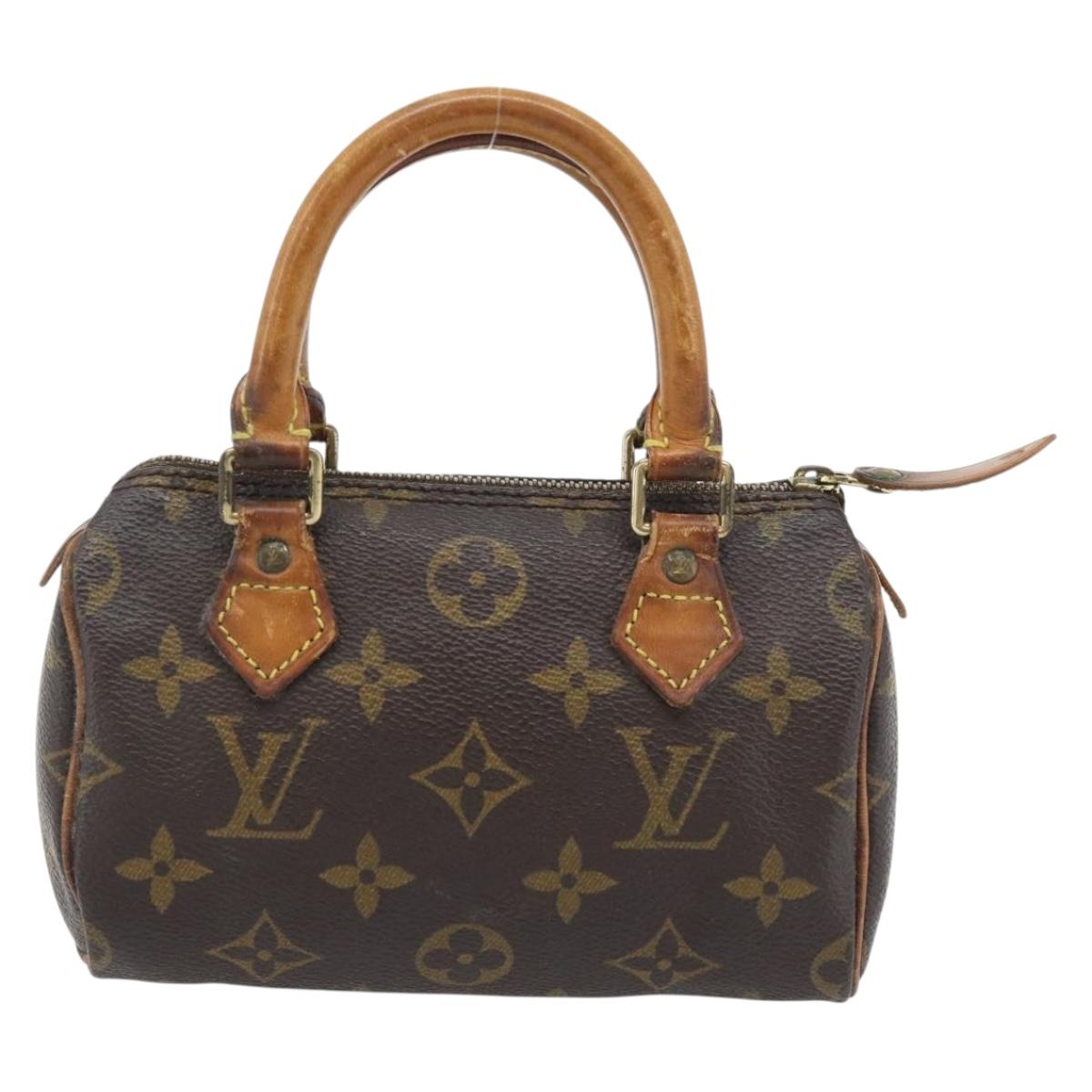 LOUIS VUITTON Monogram Mini Speedy Hand Bag M41534 LV Auth 182849