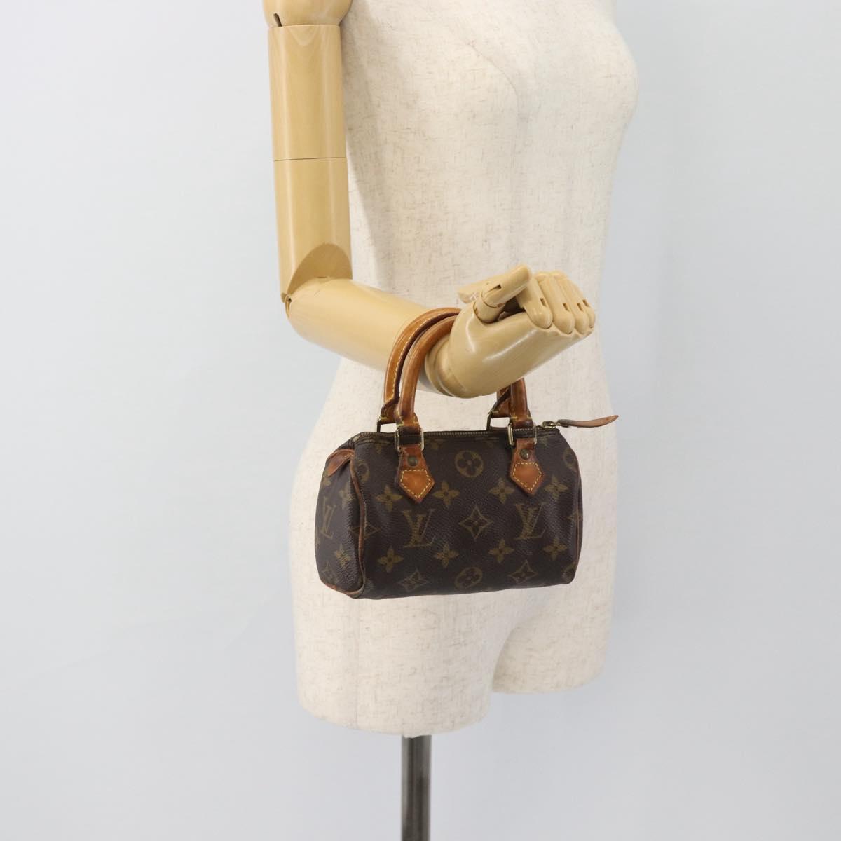 LOUIS VUITTON Monogram Mini Speedy Hand Bag M41534 LV Auth 182849