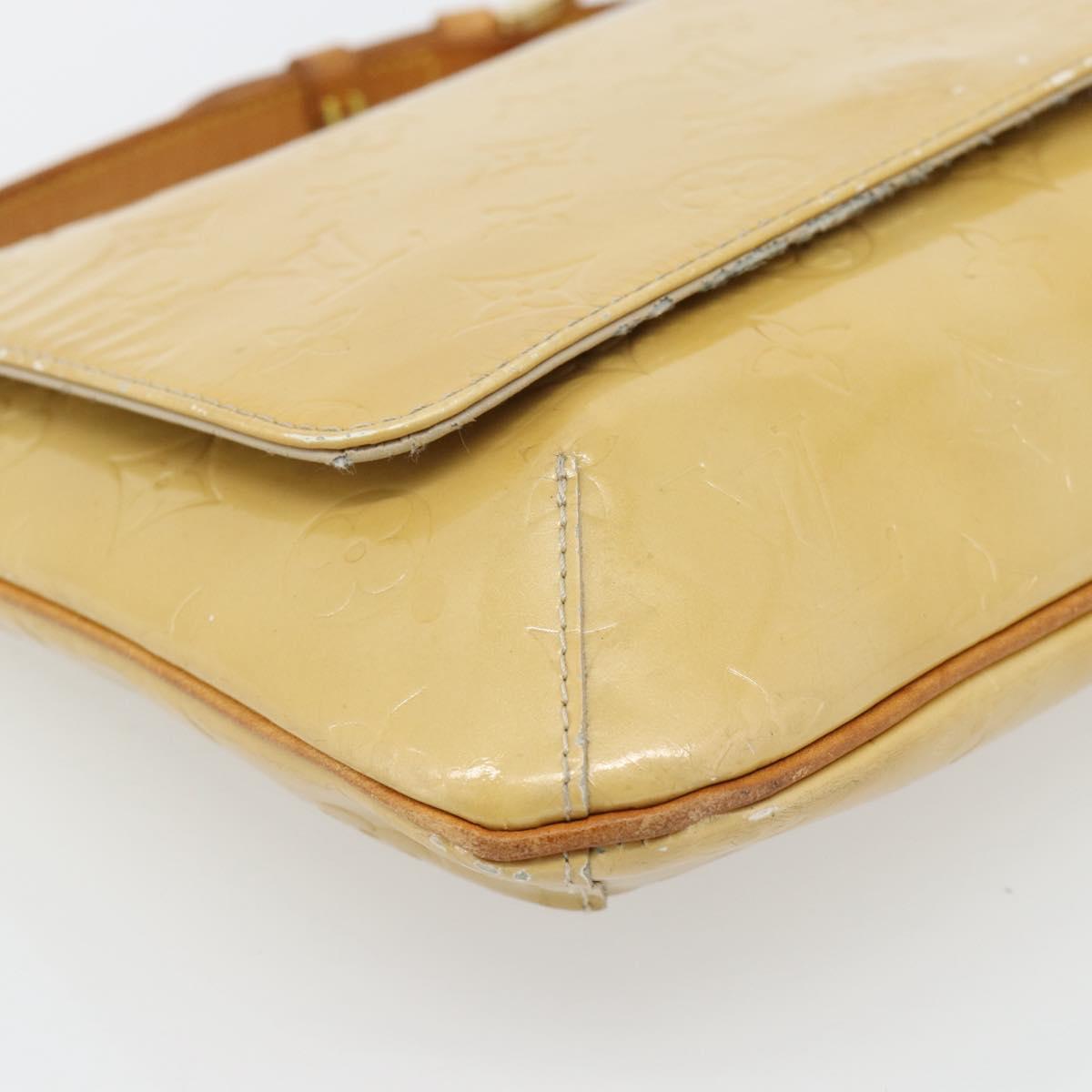 LOUIS VUITTON Monogram Vernis Thompson Street Bag Beige M91301 LV Auth 182856