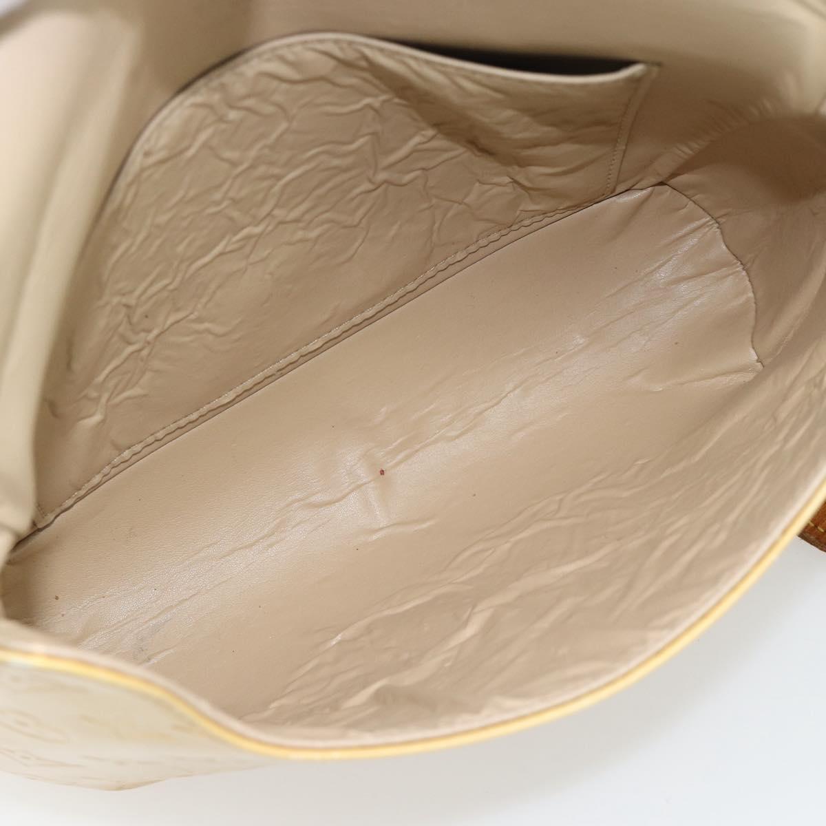 LOUIS VUITTON Monogram Vernis Thompson Street Bag Beige M91301 LV Auth 182856