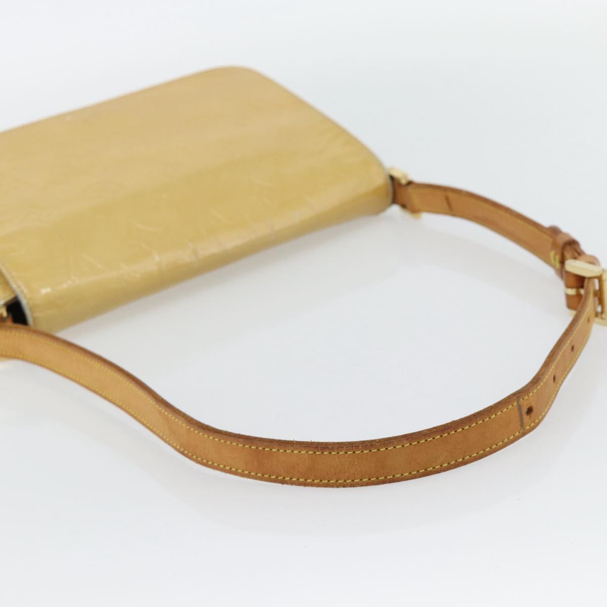 LOUIS VUITTON Monogram Vernis Thompson Street Bag Beige M91301 LV Auth 182856