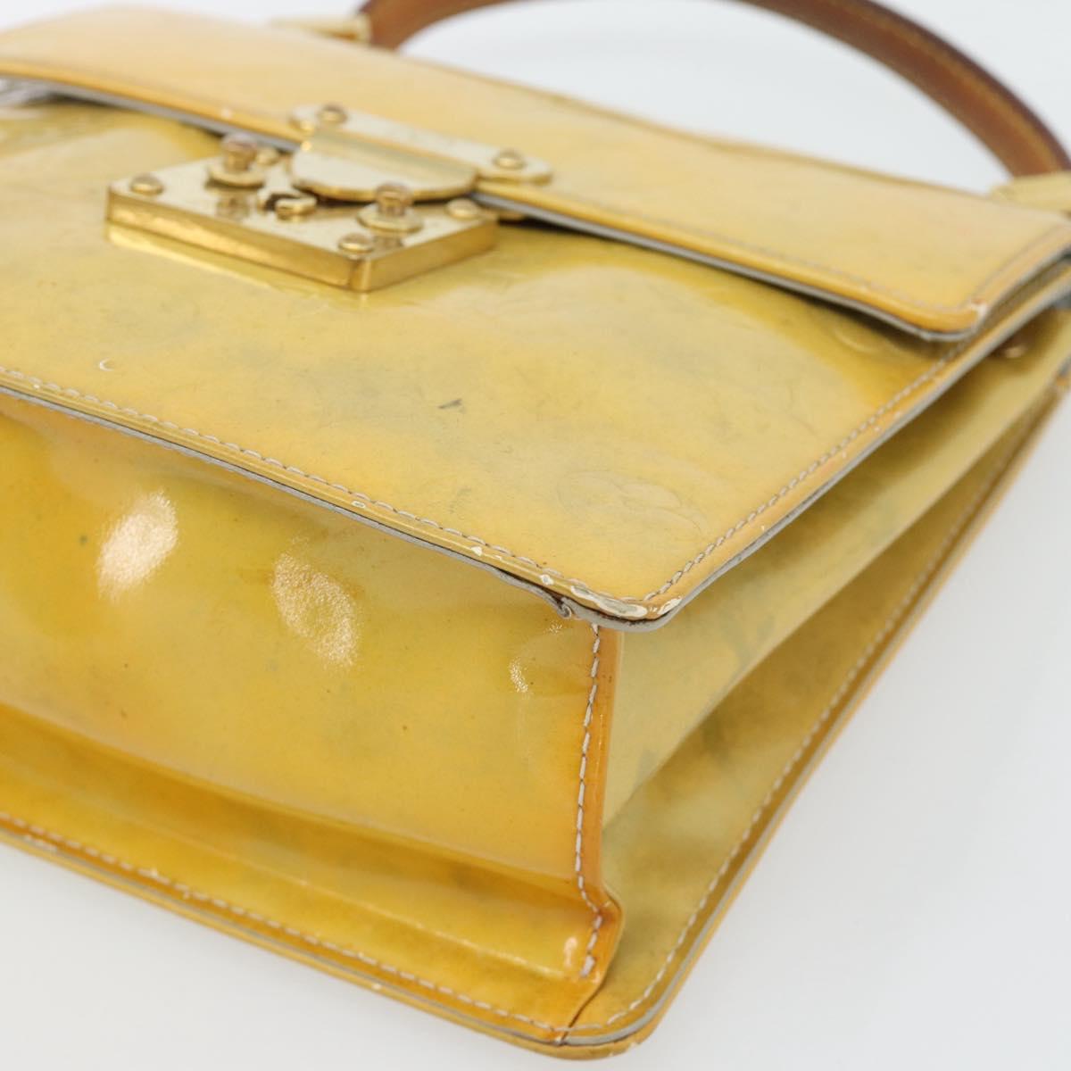 LOUIS VUITTON Monogram Vernis Spring Street Hand Bag Gris M91029 LV Auth 182858