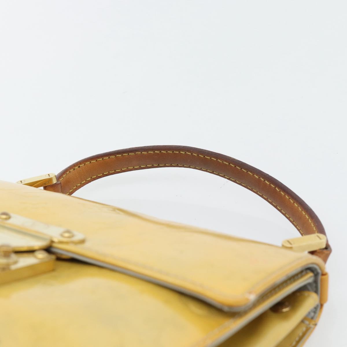 LOUIS VUITTON Monogram Vernis Spring Street Hand Bag Gris M91029 LV Auth 182858