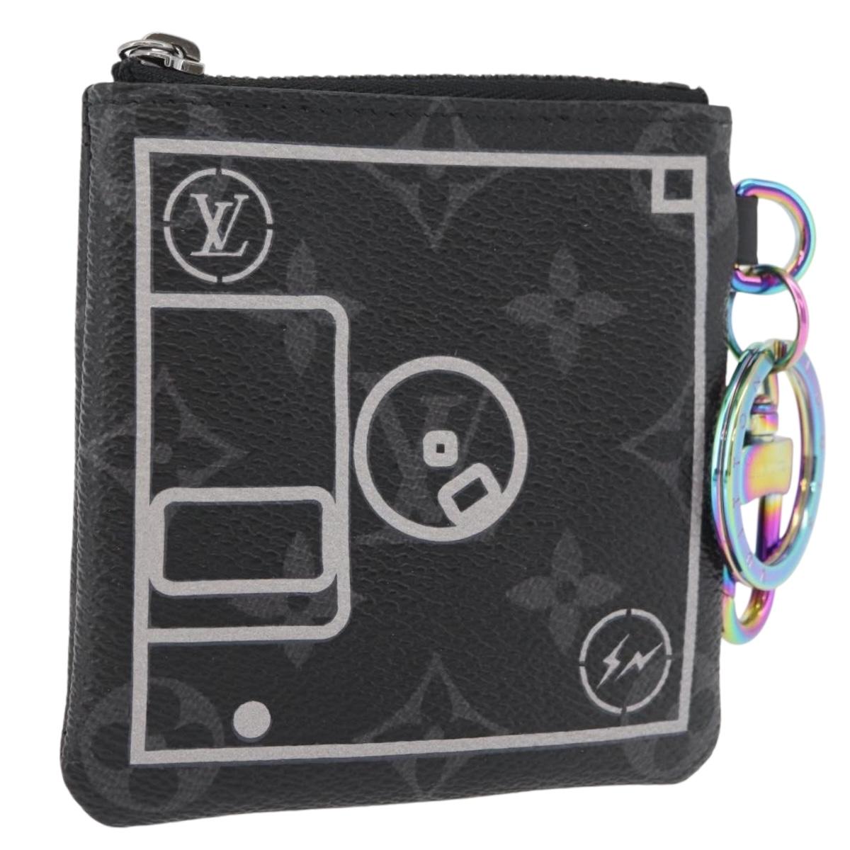 LOUIS VUITTON Monogram Eclipse Small Purse Pouch M64432 LV Auth 182880M