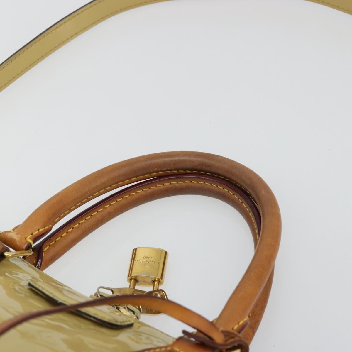 LOUIS VUITTON Vernis Montebello PM Hand Bag 2way Dunne M90167 LV Auth 182891