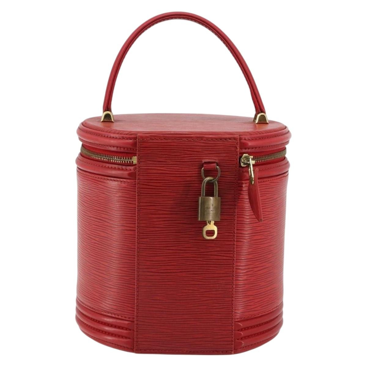 LOUIS VUITTON Epi Cannes Hand Bag Red M48037 LV Auth 182903A