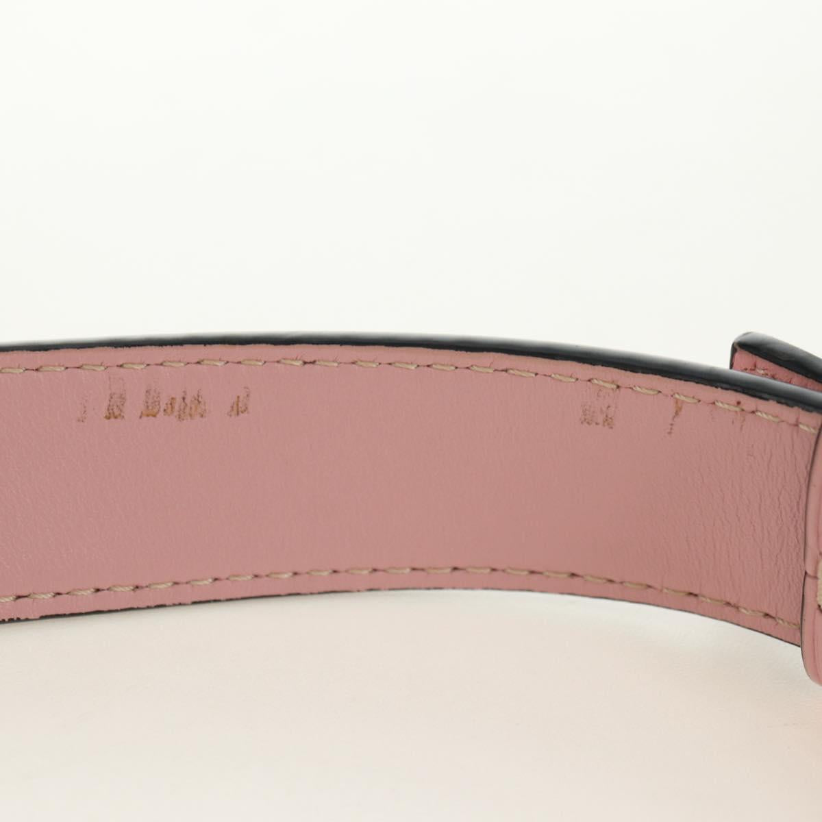 LOEWE Gate Dual Waist bag Leather Pink Gold Auth 182911M