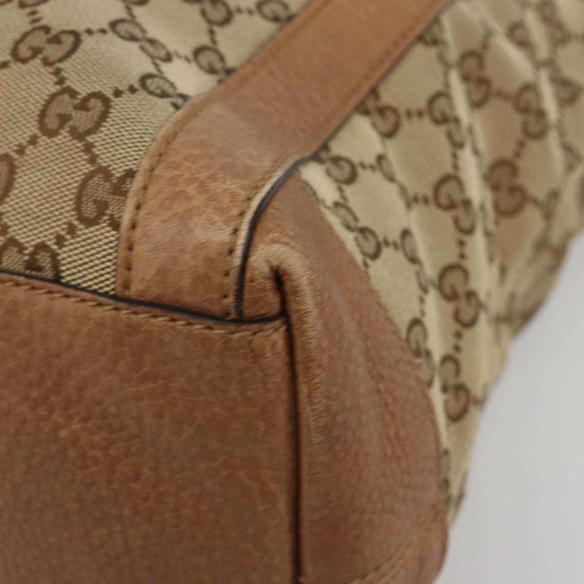 GUCCI GG Canvas Miss GG Hand Bag Outlet Beige Silver 323675 Auth 182927