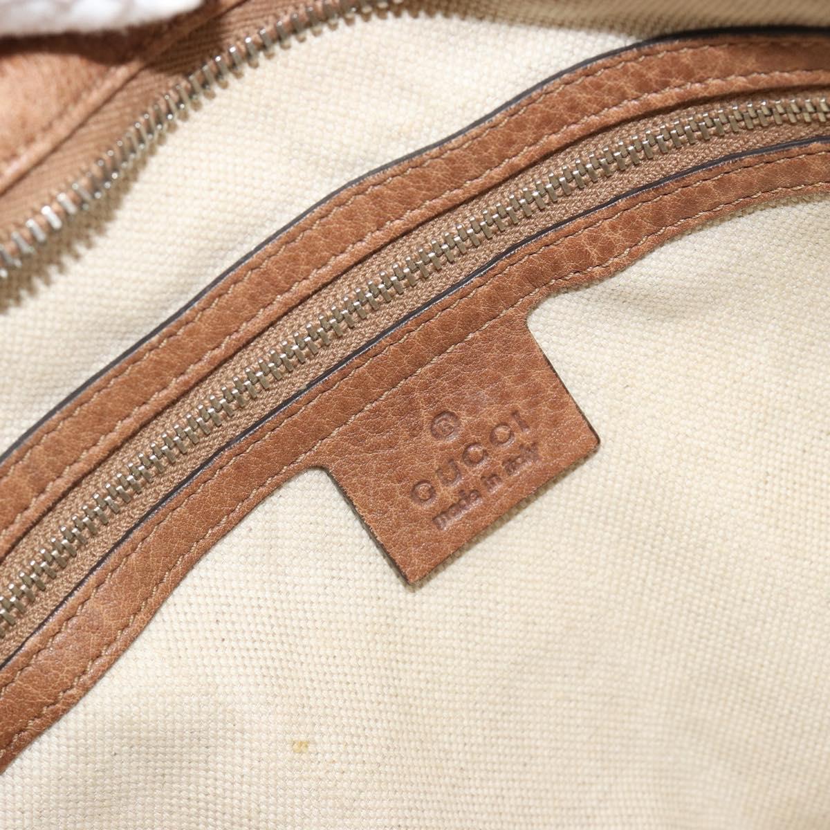 GUCCI GG Canvas Miss GG Hand Bag Outlet Beige Silver 323675 Auth 182927