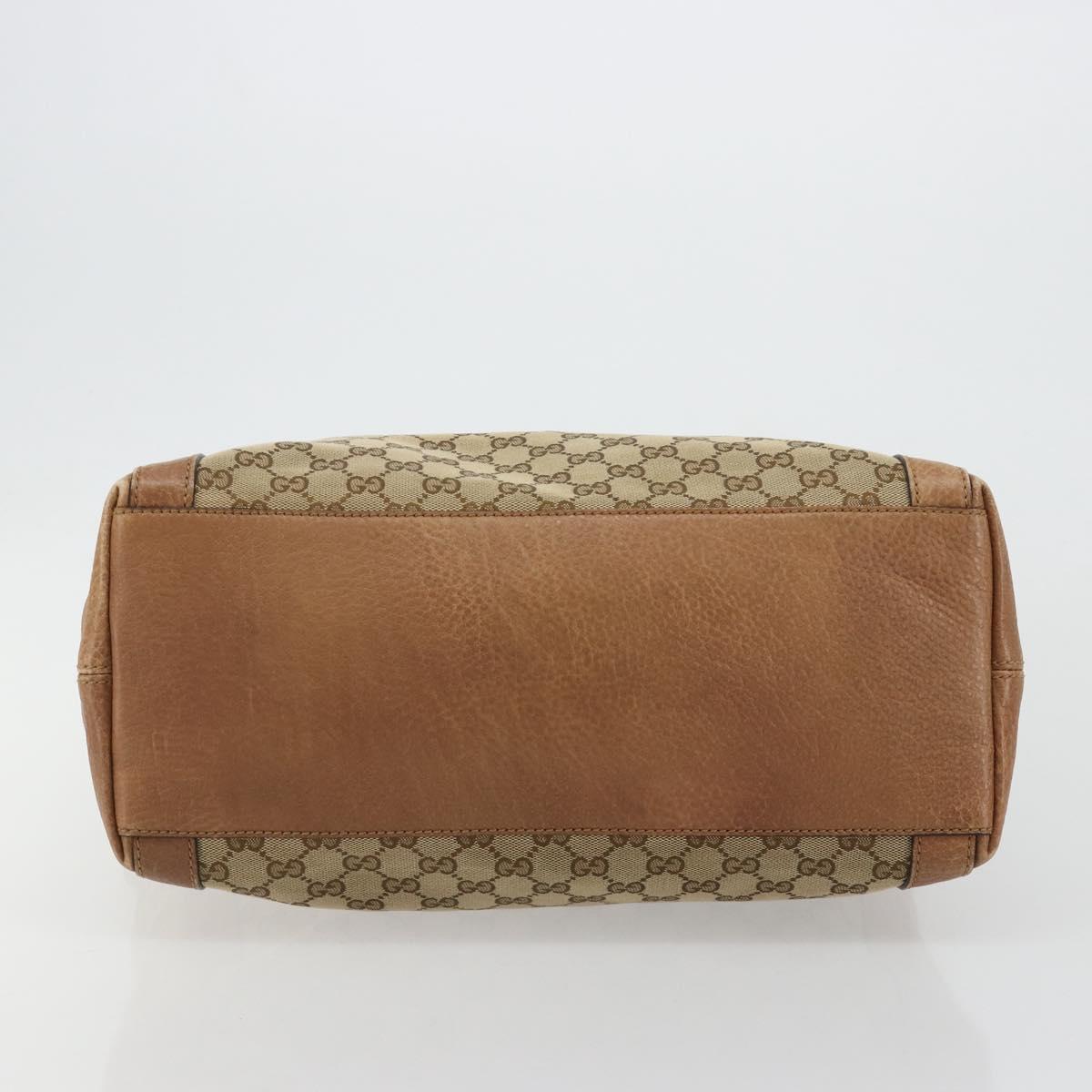 GUCCI GG Canvas Miss GG Hand Bag Outlet Beige Silver 323675 Auth 182927