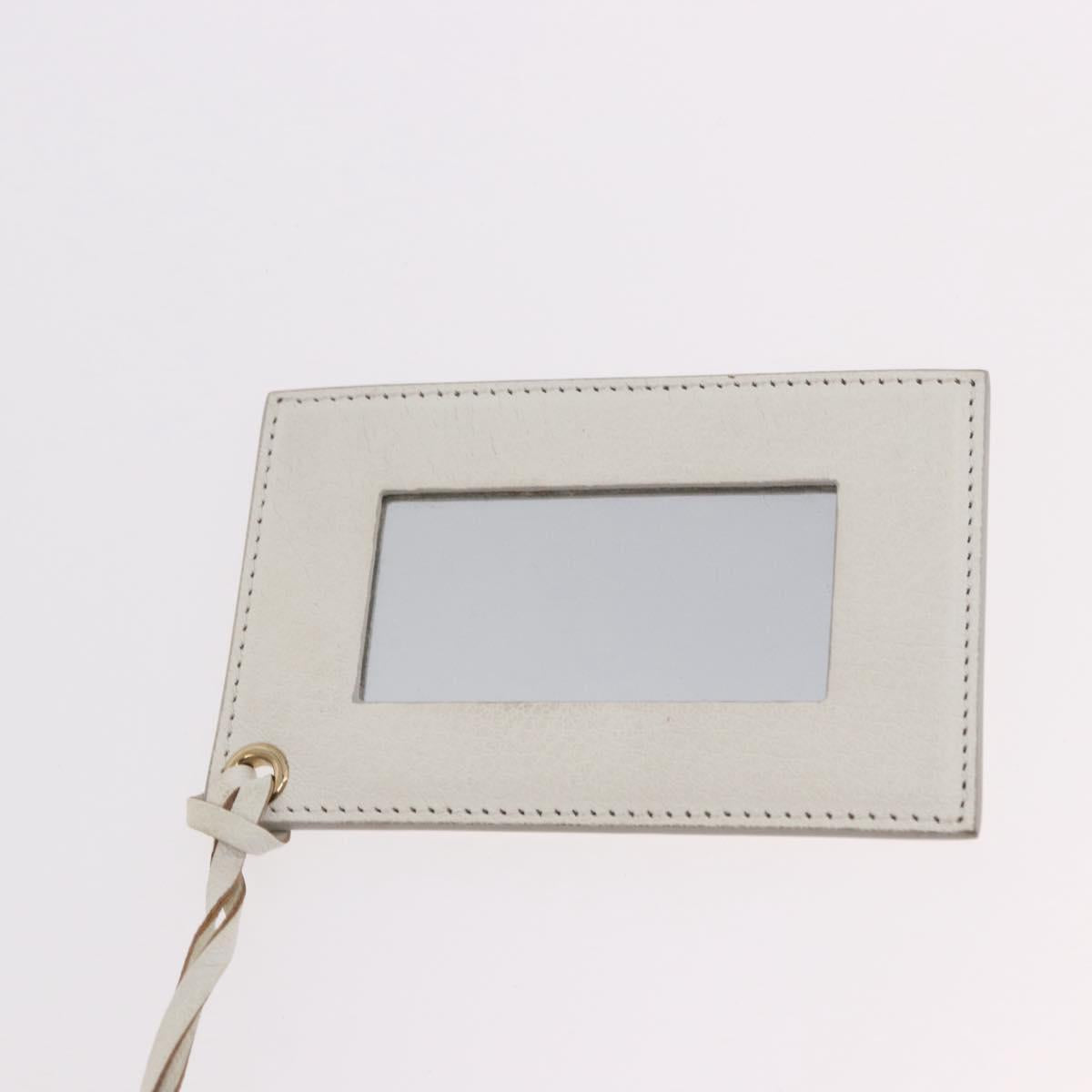 BALENCIAGA The City Metallic Edge Bag Leather 2way White 390154 Auth 182929A