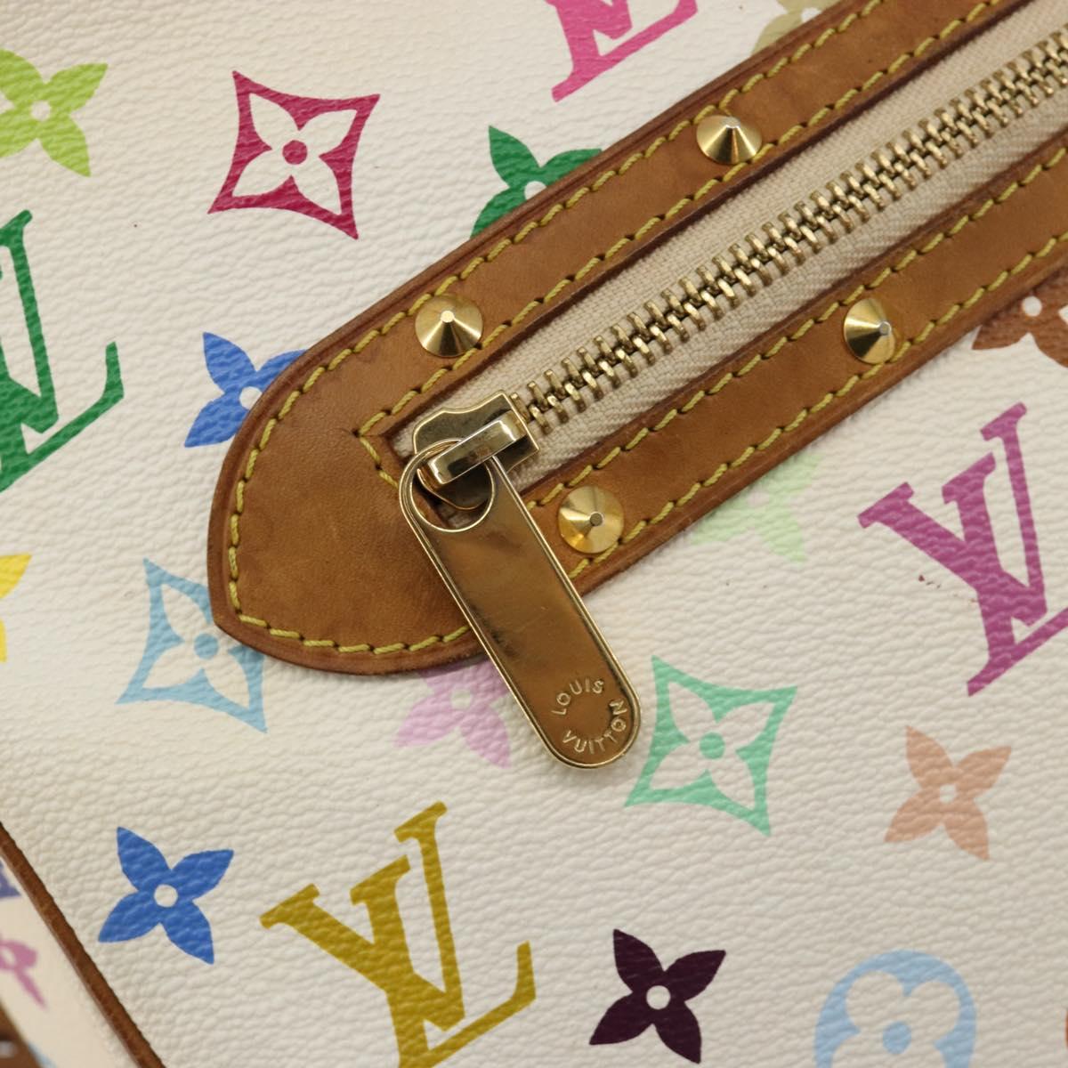 LOUIS VUITTON Monogram Multicolor Boulogne Bag White M92660 LV Auth 182931