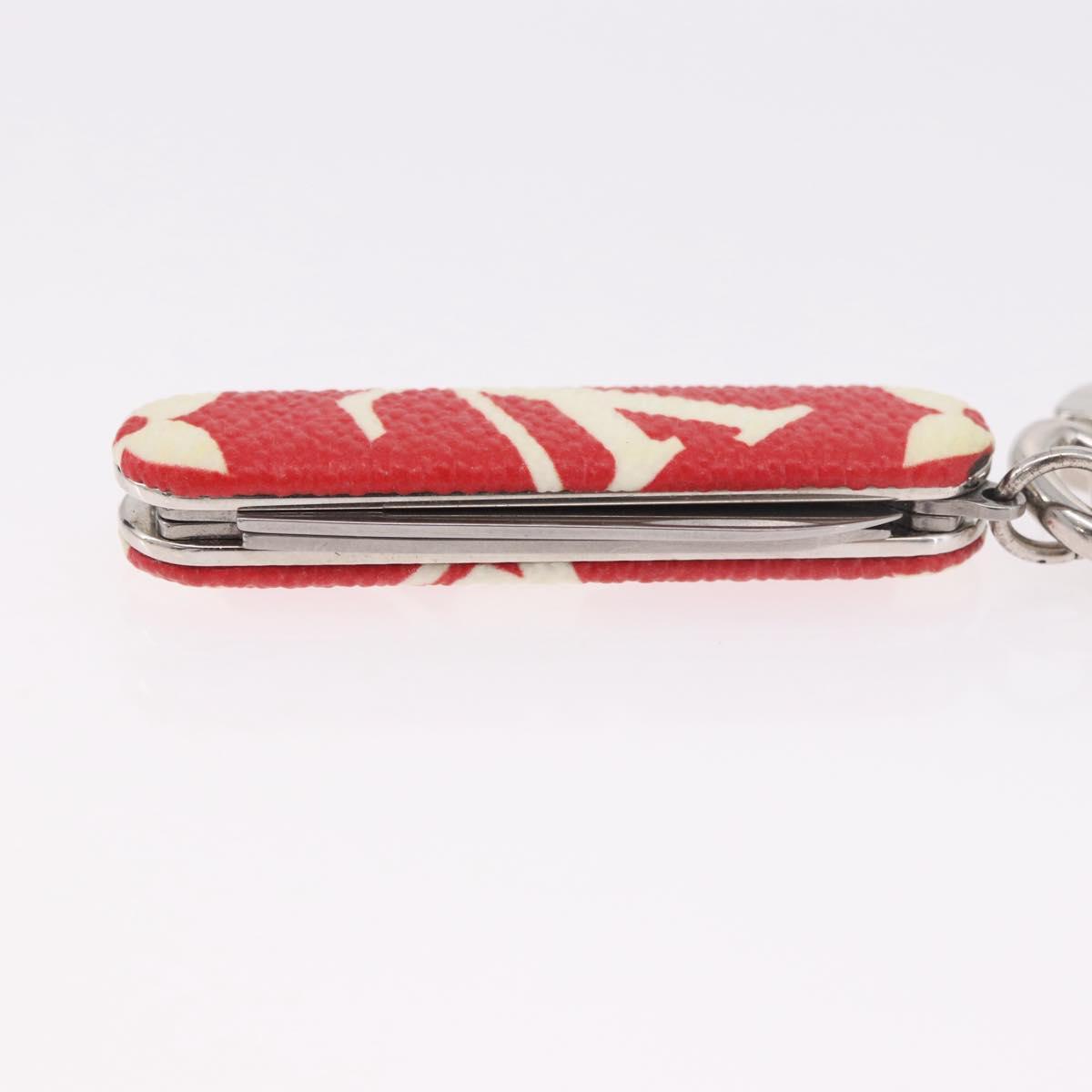 LOUIS VUITTON Monogram LV x Supreme Pocket Knife Key Chain MP2070 Auth 182946A