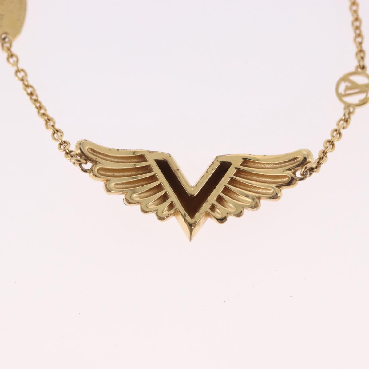 LOUIS VUITTON Brassley Essential V California Bracelet Gold M69580 Auth 182949M