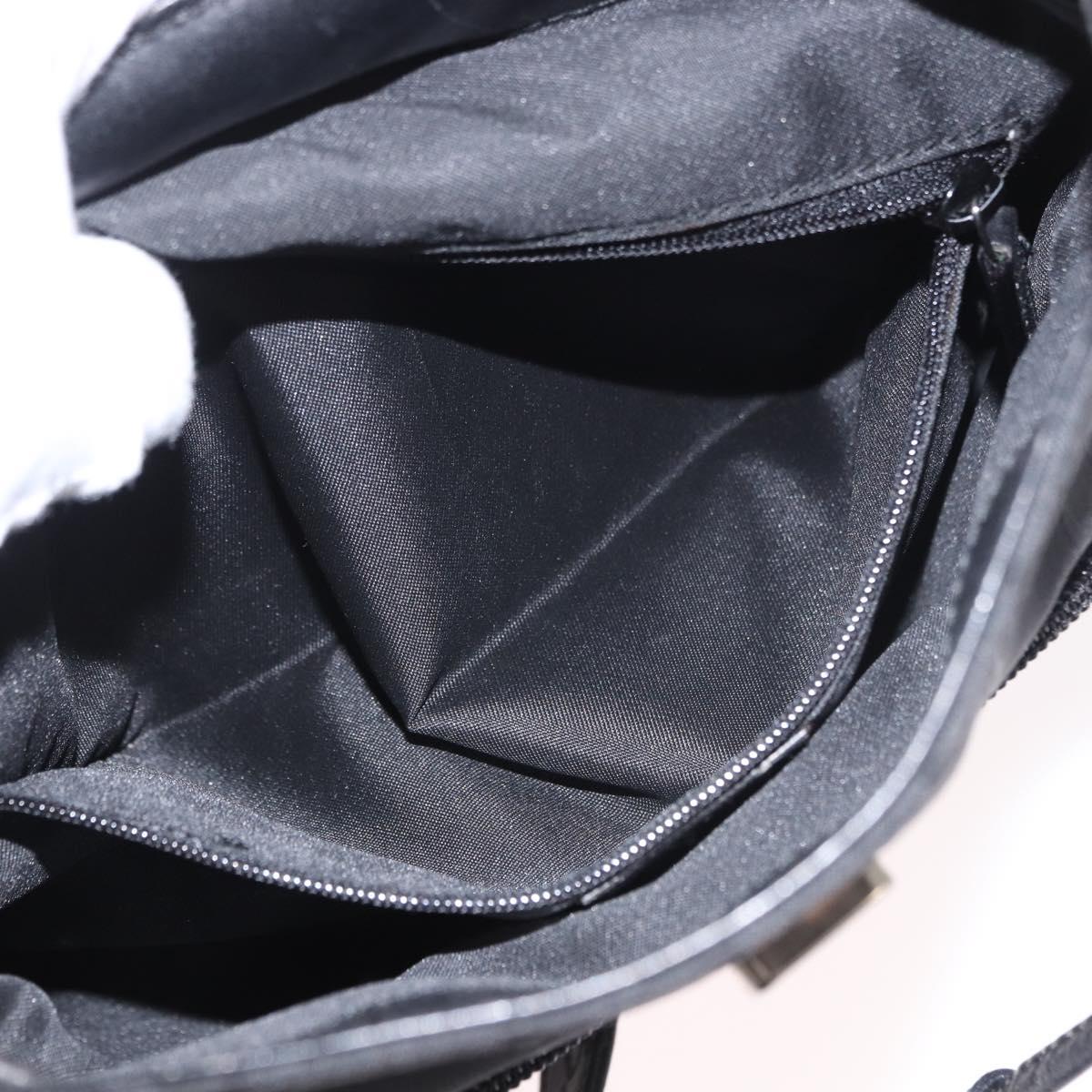 GUCCI GG Canvas Backpack Black Silver 003 0242 Auth 182962A
