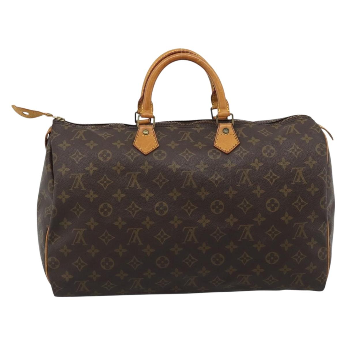LOUIS VUITTON Monogram Speedy 40 Hand Bag M41522 LV Auth 182974A