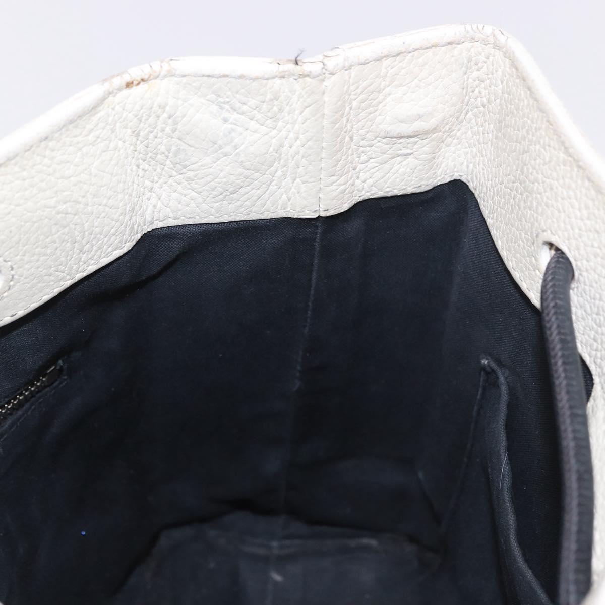 BALENCIAGA Shopping Tote Bag XXS Bag Leather 2way White 528655 Auth 182979
