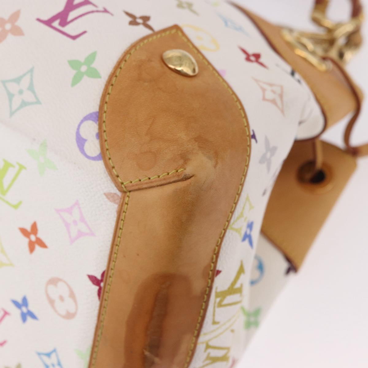 LOUIS VUITTON Monogram Multicolor Ursula Tote Bag White M40123 LV Auth 183012V