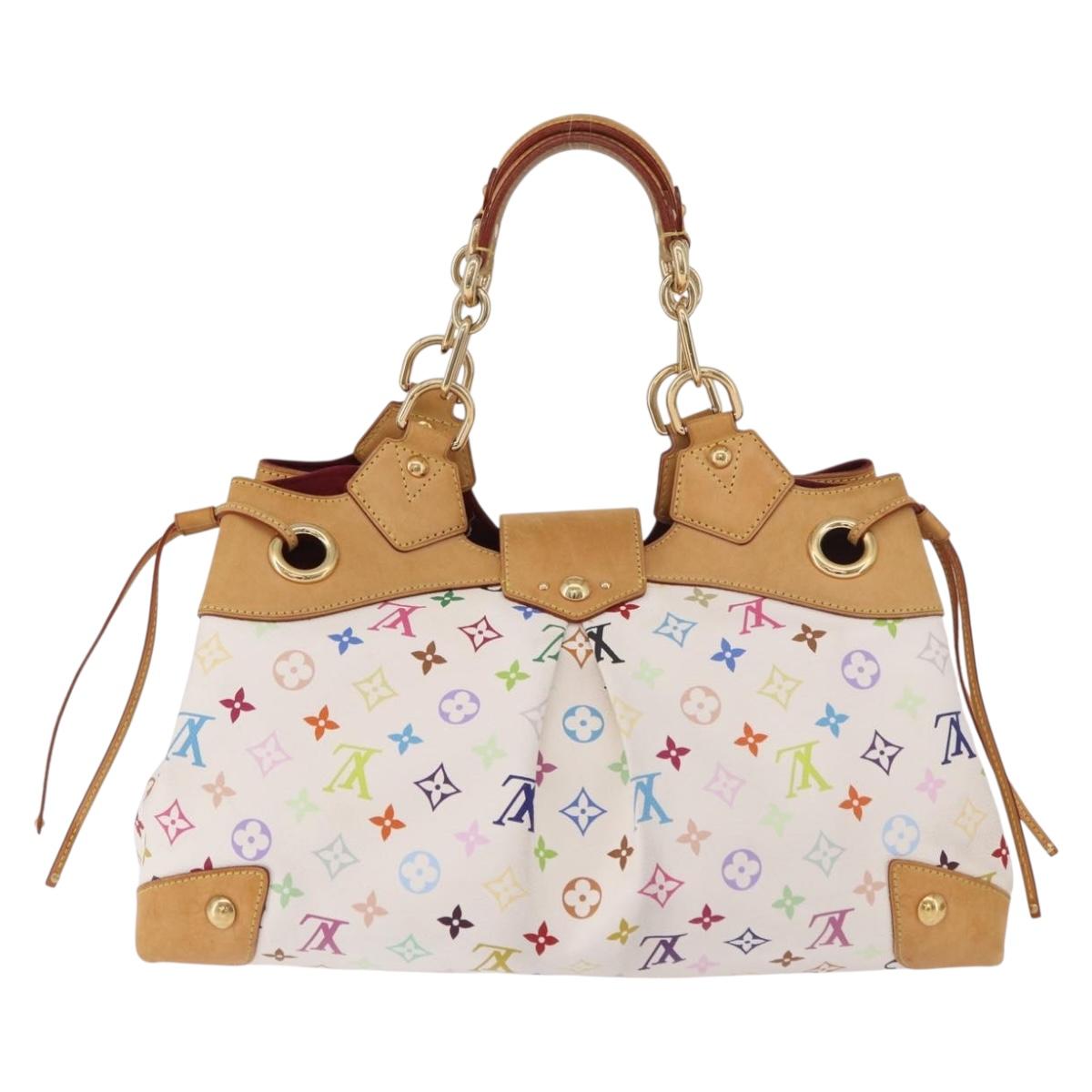 LOUIS VUITTON Monogram Multicolor Ursula Tote Bag White M40123 LV Auth 183012V