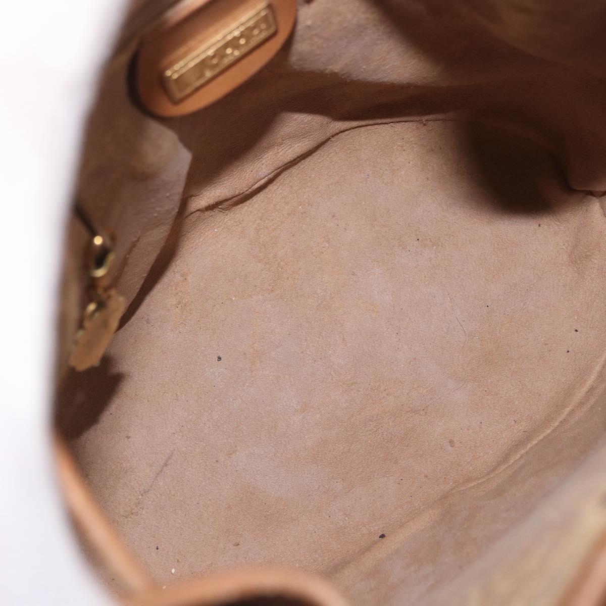 GUCCI Micro GG Supreme Shoulder Bag PVC Beige Gold 007 86 0044 Auth 183016