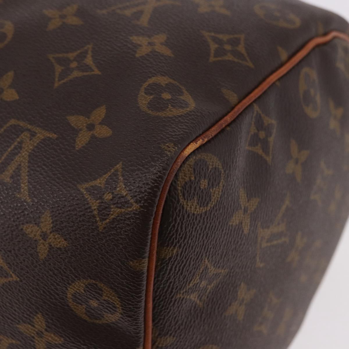 LOUIS VUITTON Monogram Speedy 35 Hand Bag M41524 LV Auth 183027A