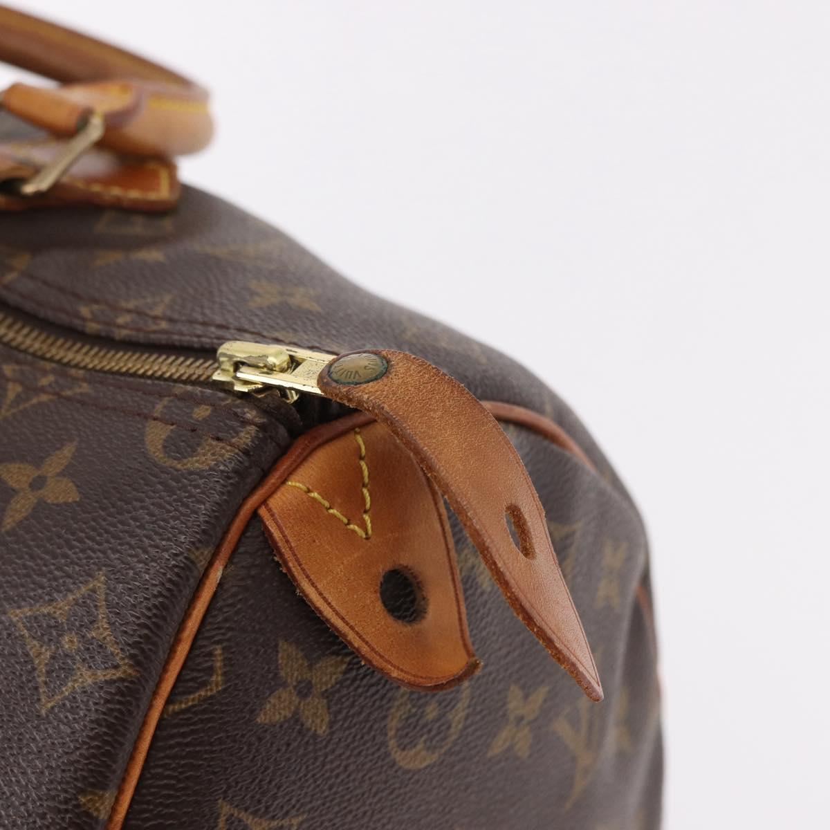 LOUIS VUITTON Monogram Speedy 35 Hand Bag M41524 LV Auth 183027A