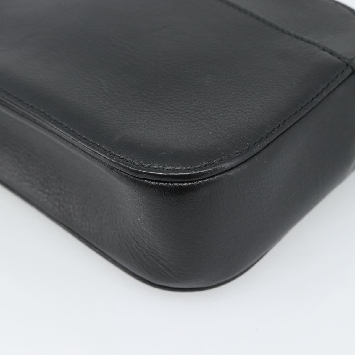 BALENCIAGA Everyday Camera Bag Bag Leather 2way Black Silver 608653 Auth 183054A