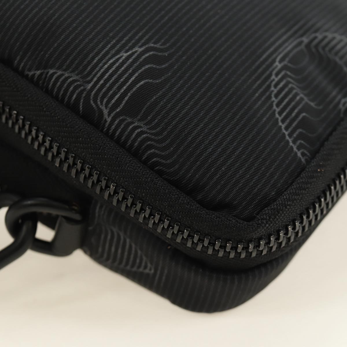 LOUIS VUITTON 3D Monogram Double Phone Pouch Black M80141 LV Auth 183059M