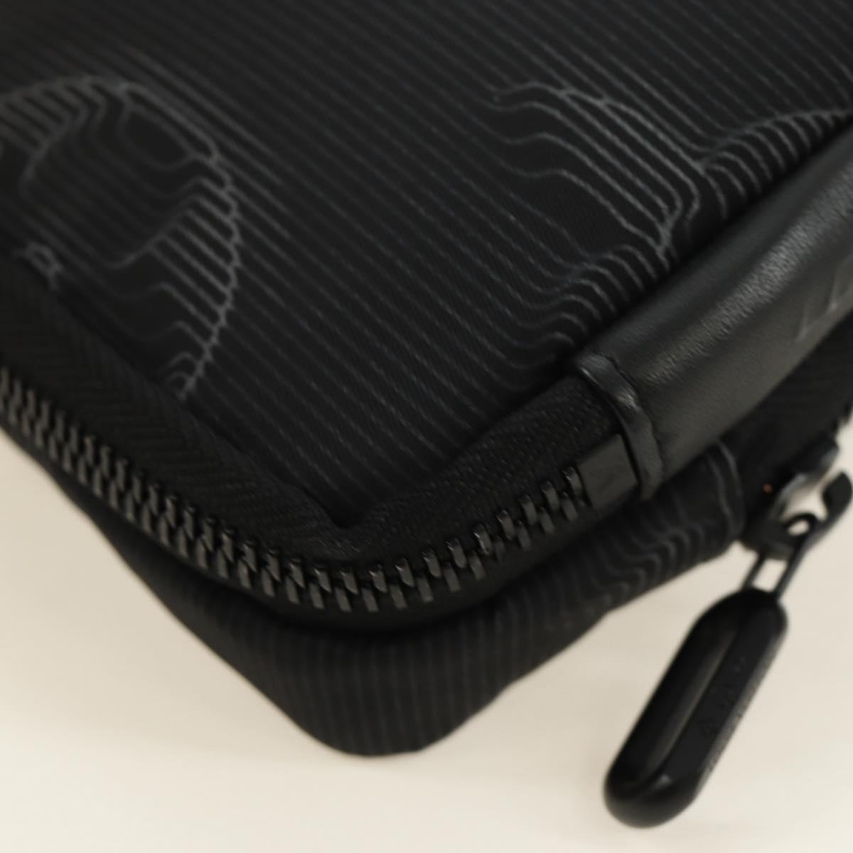 LOUIS VUITTON 3D Monogram Double Phone Pouch Black M80141 LV Auth 183059M
