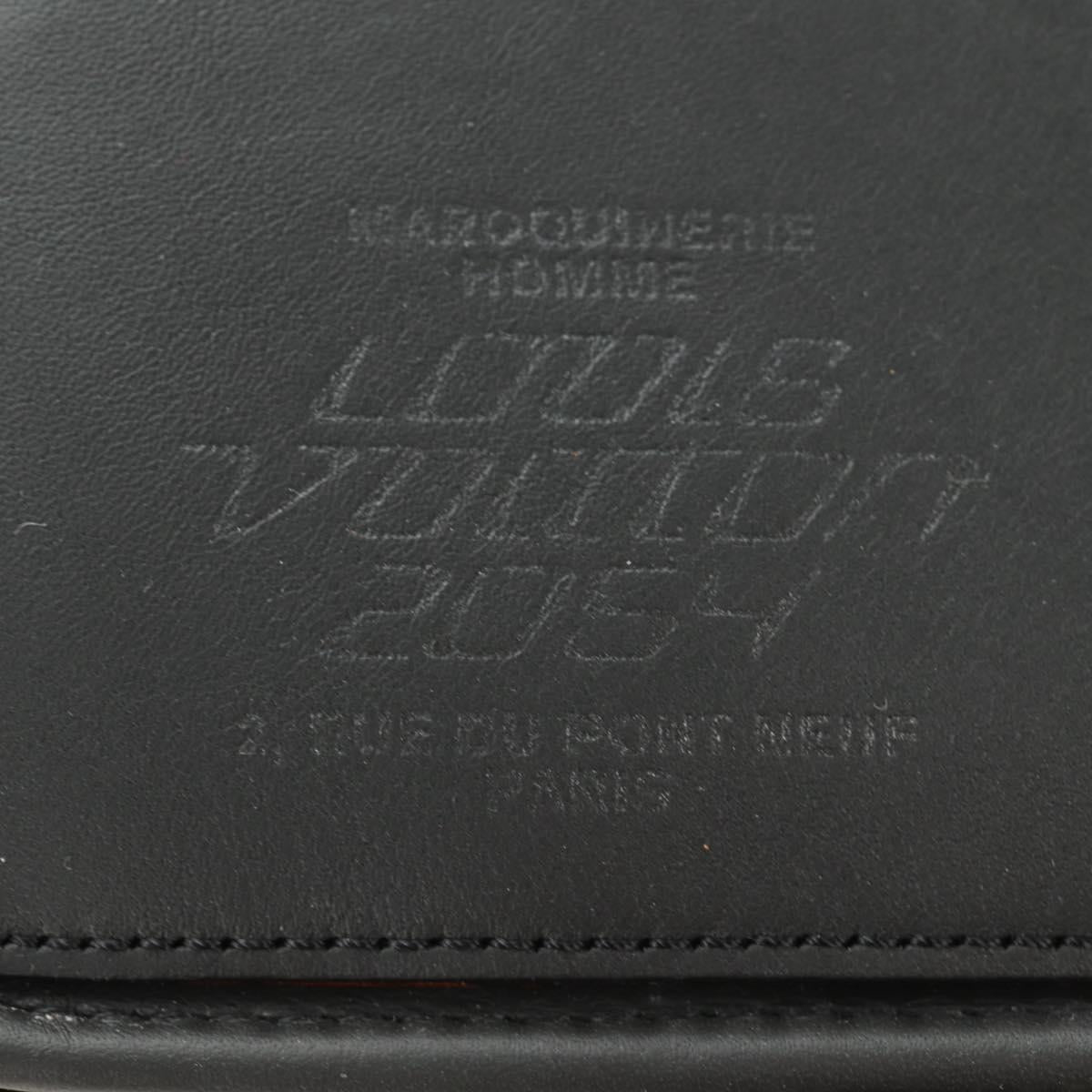 LOUIS VUITTON 3D Monogram Double Phone Pouch Black M80141 LV Auth 183059M