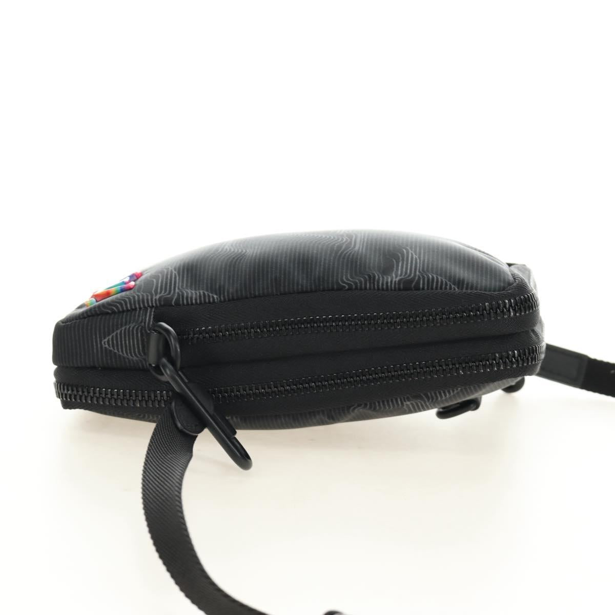 LOUIS VUITTON 3D Monogram Double Phone Pouch Black M80141 LV Auth 183059M