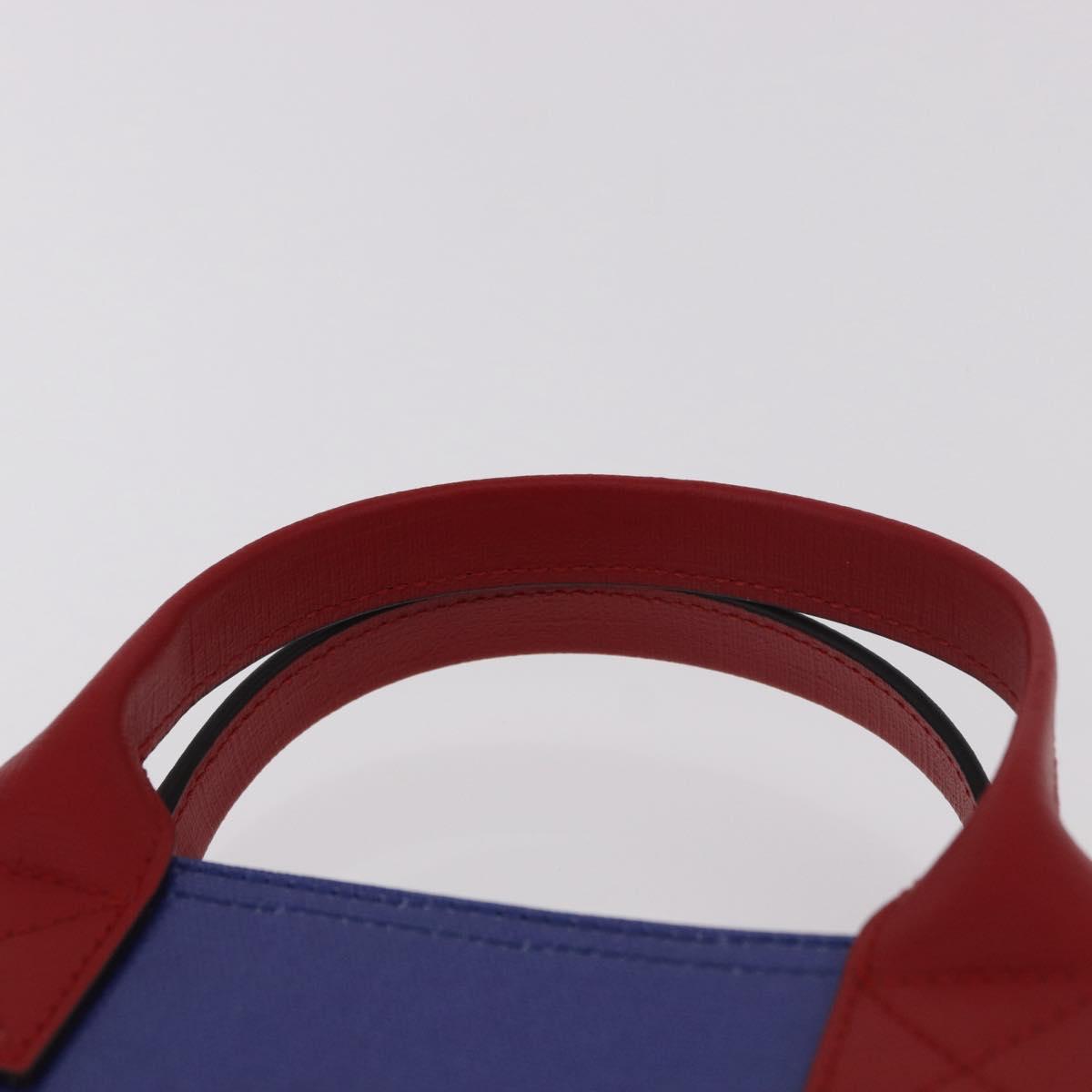 GUCCI Hand Bag PVC Blue Red 550763 Auth 183061M