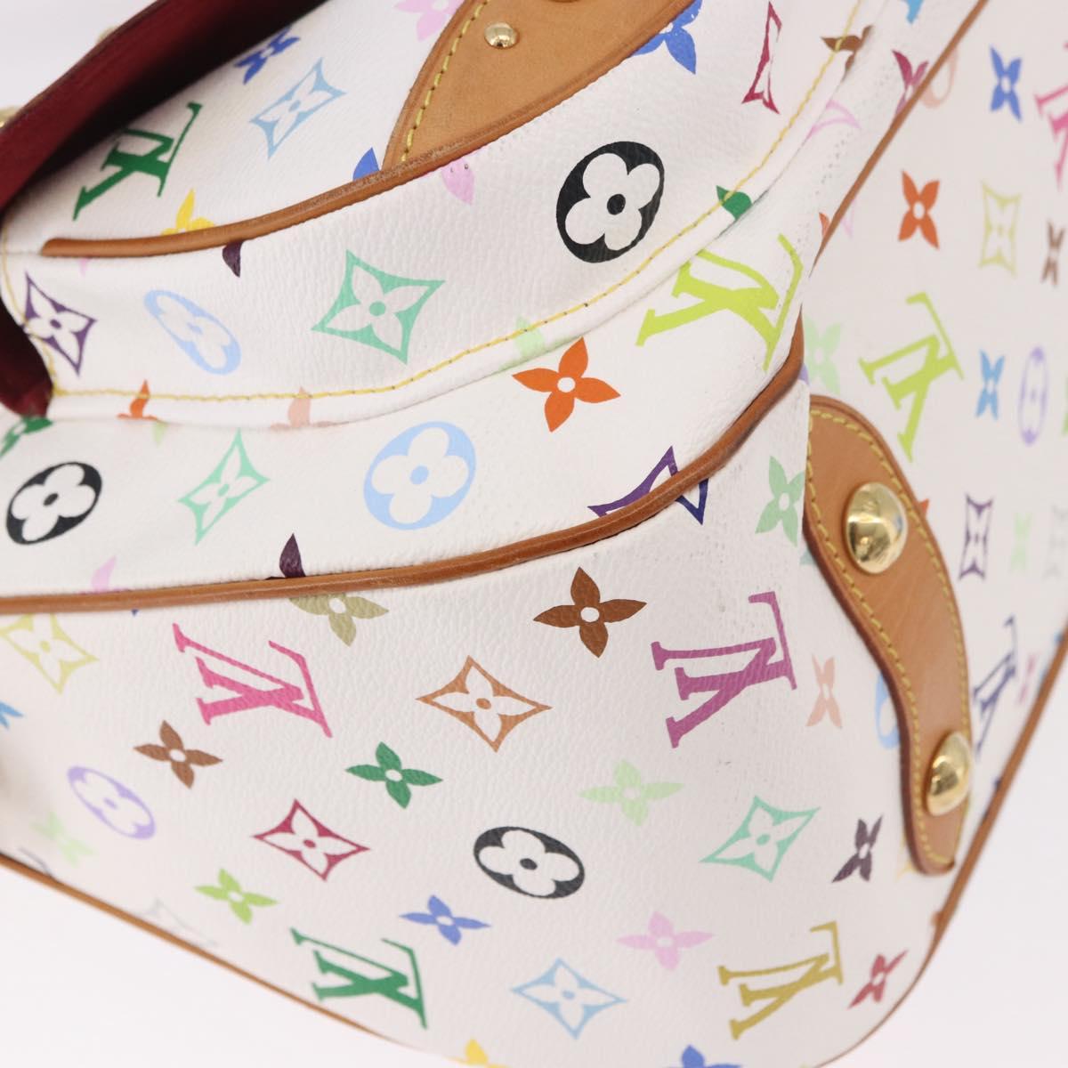LOUIS VUITTON Monogram Multicolor Rita Hand Bag 2way White M40125 Auth 183062V