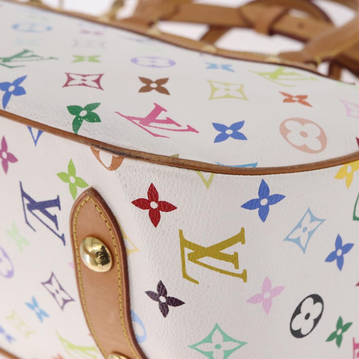 LOUIS VUITTON Monogram Multicolor Rita Hand Bag 2way White M40125 Auth 183062V