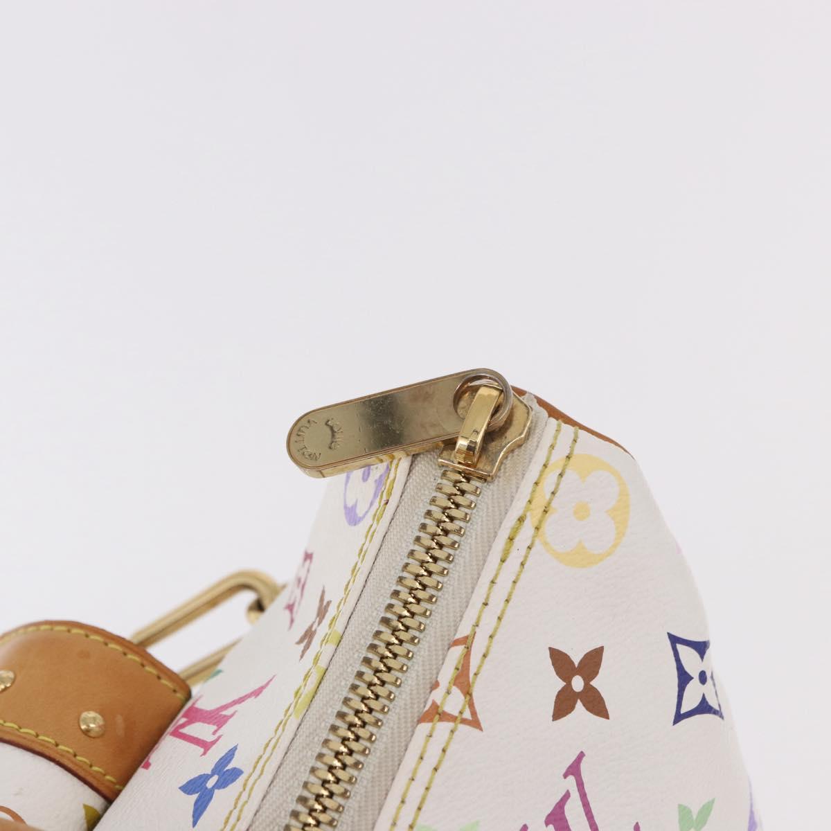 LOUIS VUITTON Monogram Multicolor Rita Hand Bag 2way White M40125 Auth 183062V