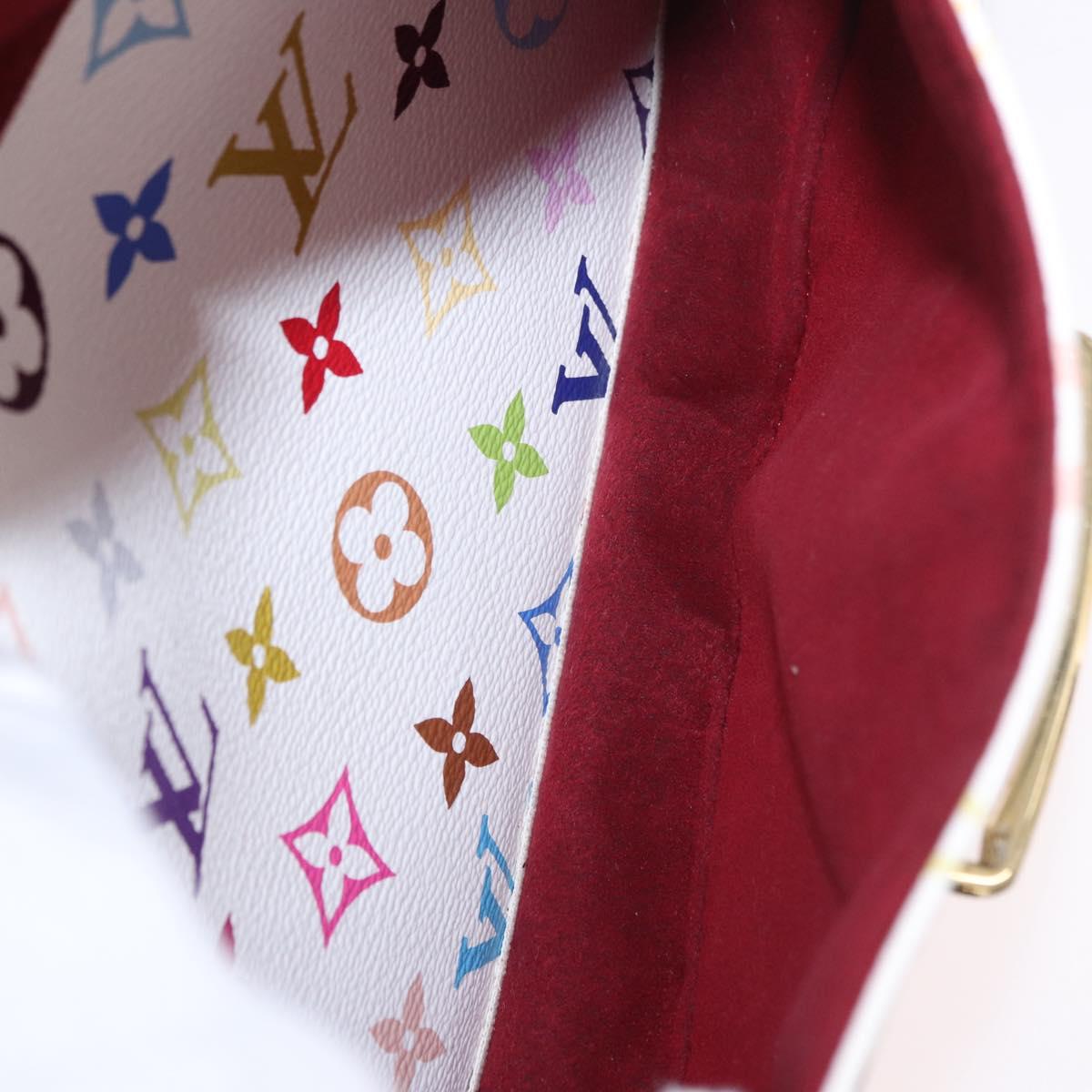 LOUIS VUITTON Monogram Multicolor Rita Hand Bag 2way White M40125 Auth 183062V