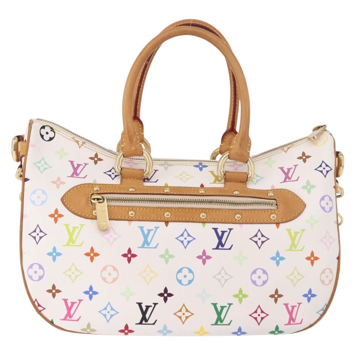 LOUIS VUITTON Monogram Multicolor Rita Hand Bag 2way White M40125 Auth 183062V