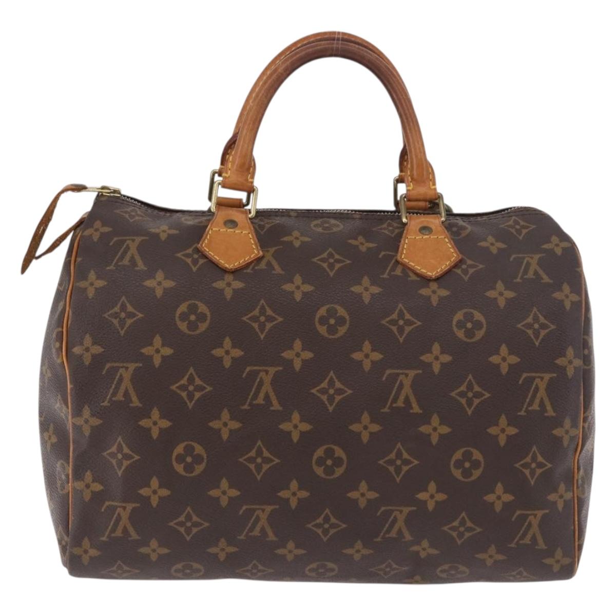 LOUIS VUITTON Monogram Speedy 30 Hand Bag M41526 LV Auth 183067A