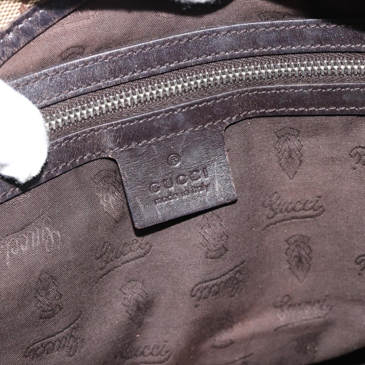 GUCCI GG Canvas Miss GG Tote Bag Beige Gold Silver 232956 Auth 183068